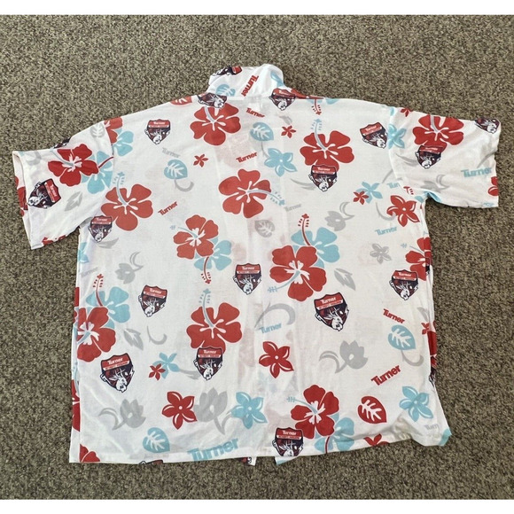 Krazy Klothes Hawaiian White with Red Flower Turner Retrofit Program Mens 3XL - Picture 3 of 10